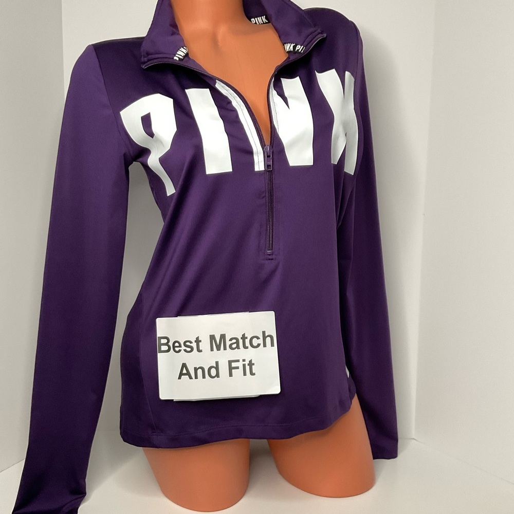 Victoria’s Secret PINK M ULTIMATE Quoter Zip Sweatshirt Soft Smooth Cool Gym